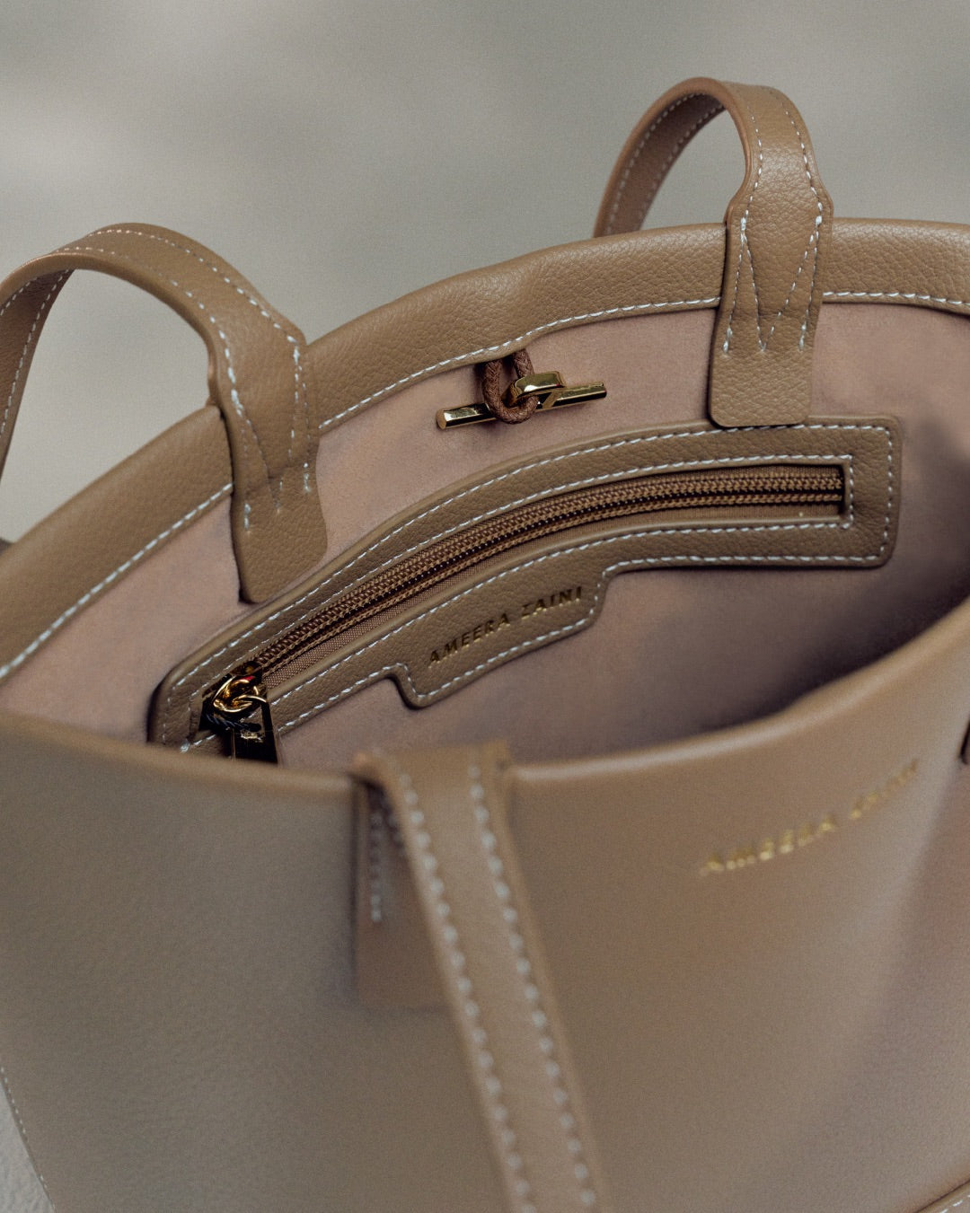 MULA MINI TOTE BAG TAUPE
