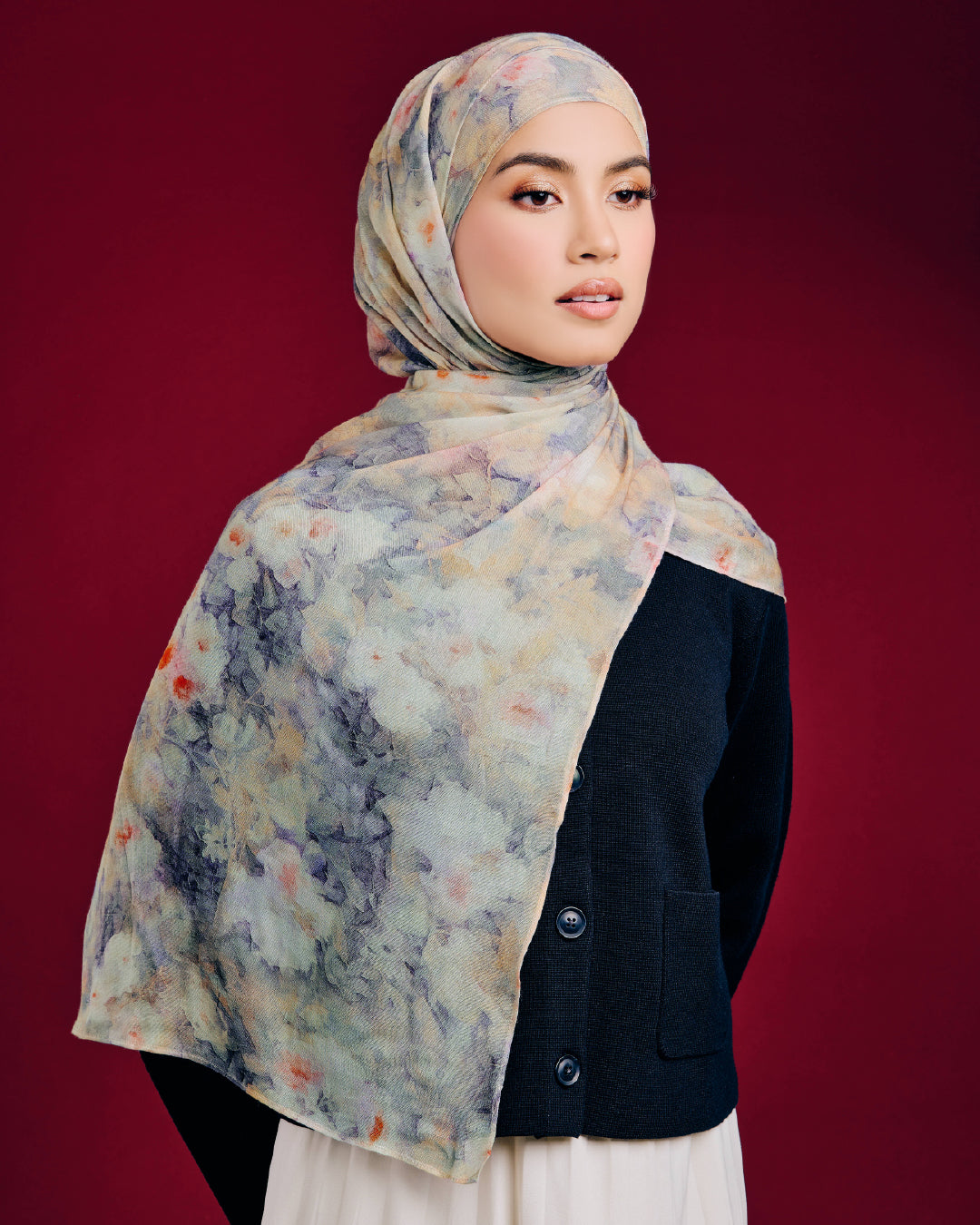 AZ ARBI MODAL SHAWL PETALS