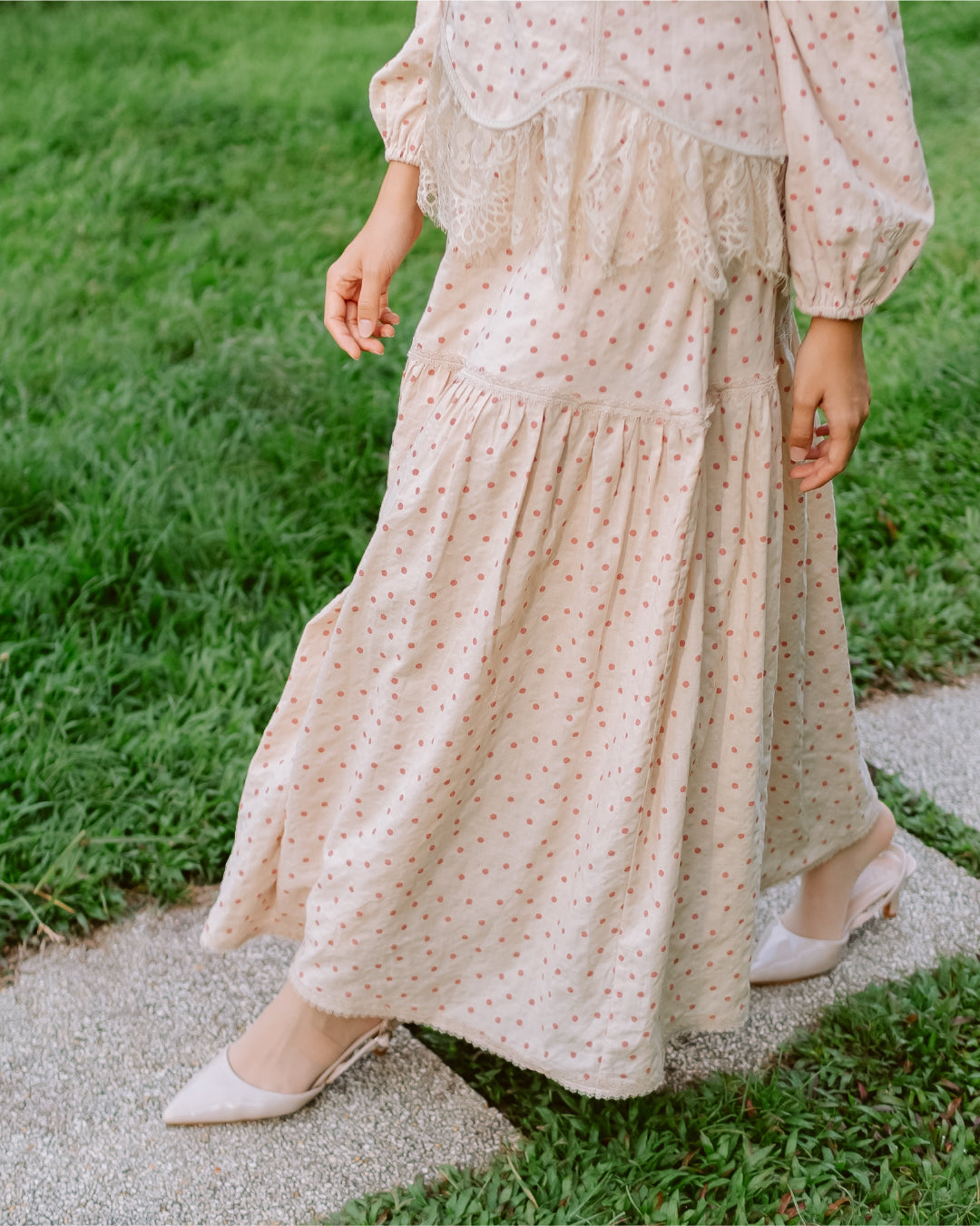 THE CHIC DOTS : CHIC SET - BLUSHBERRY LACE