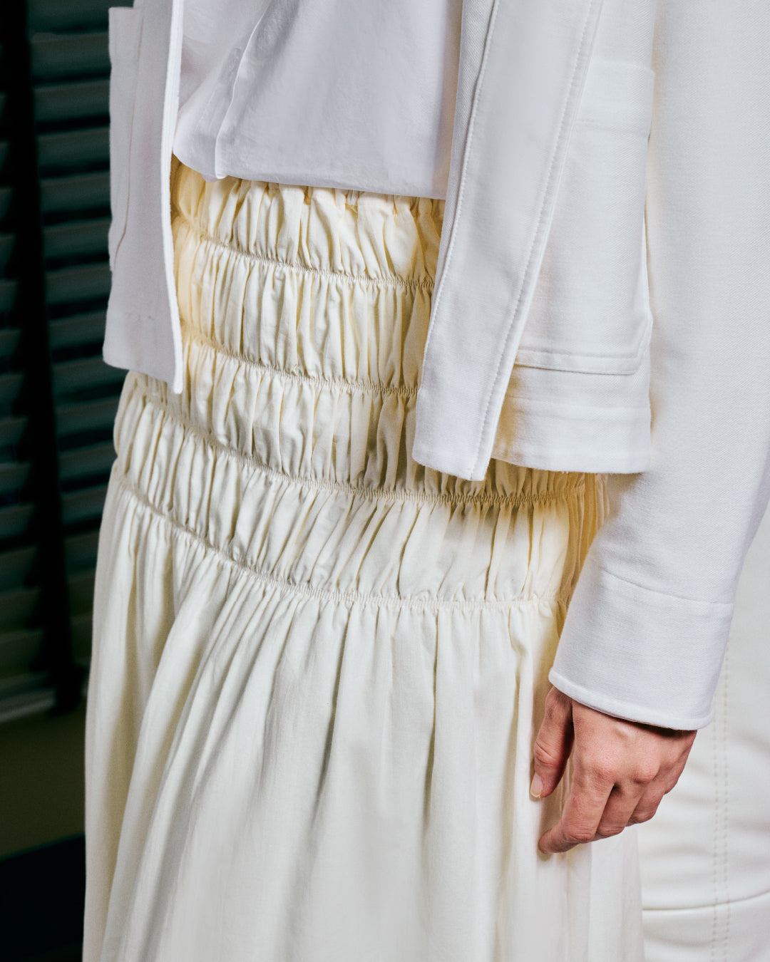 AZ PLAIN SKIRT CLOUD GATHER