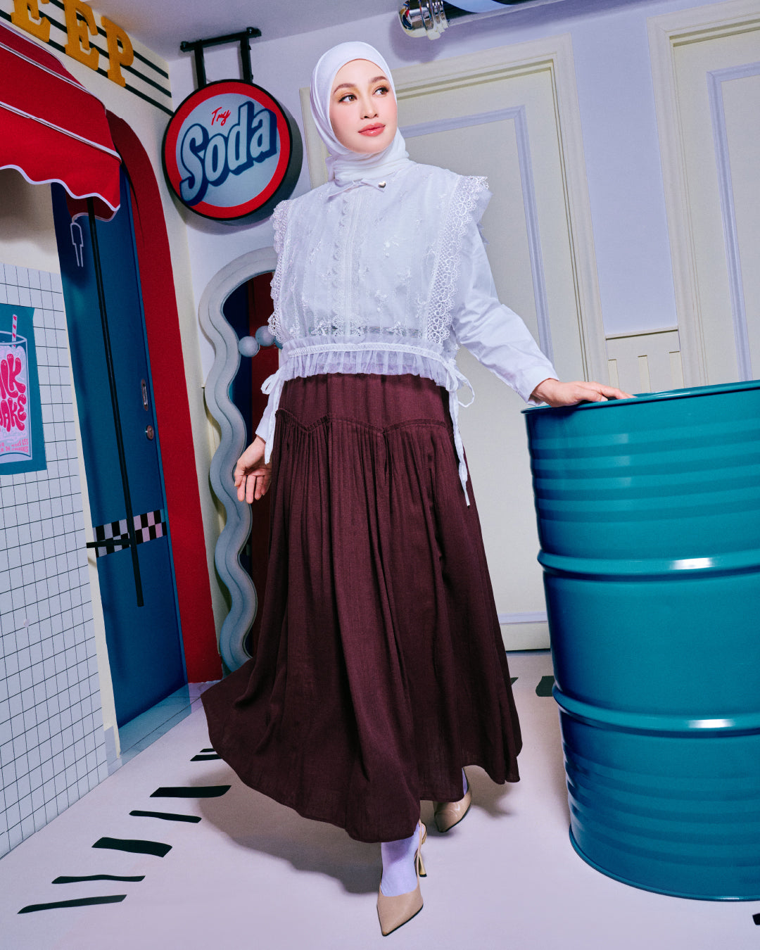 AZ PLAIN SKIRT TAFFY TWIRL