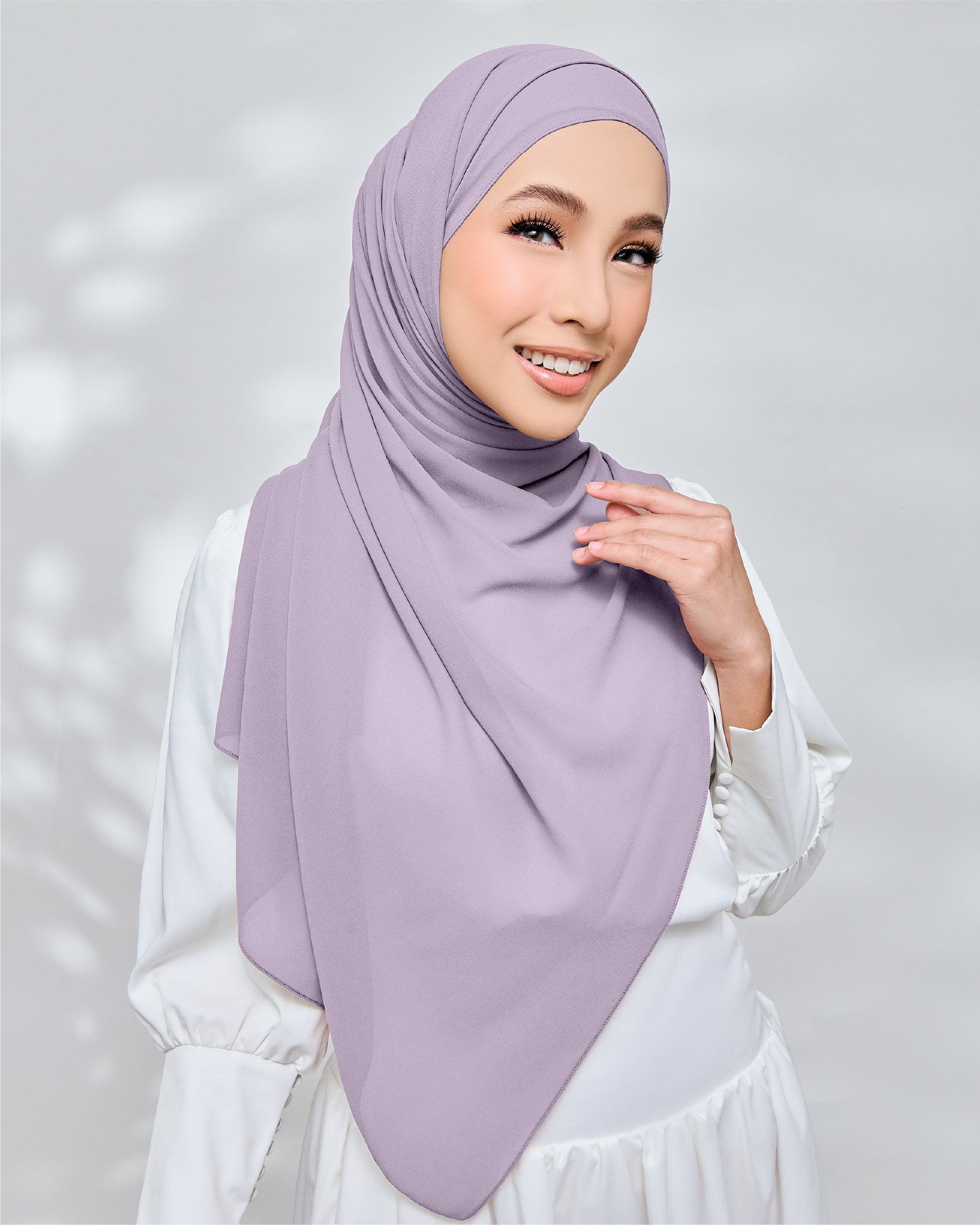 AZ IVY SHAWL NEW LILAC ASH