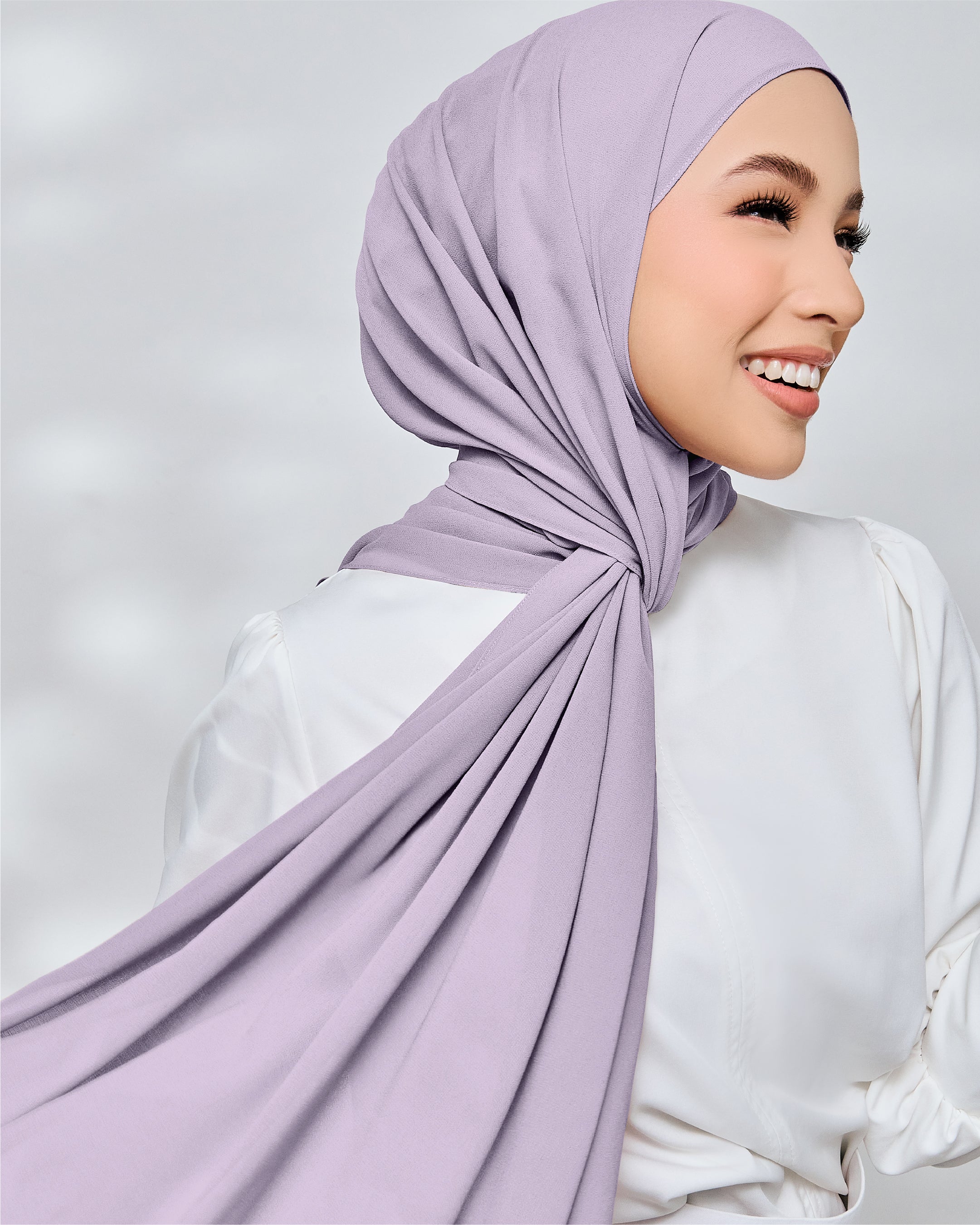 AZ IVY SHAWL NEW LILAC ASH