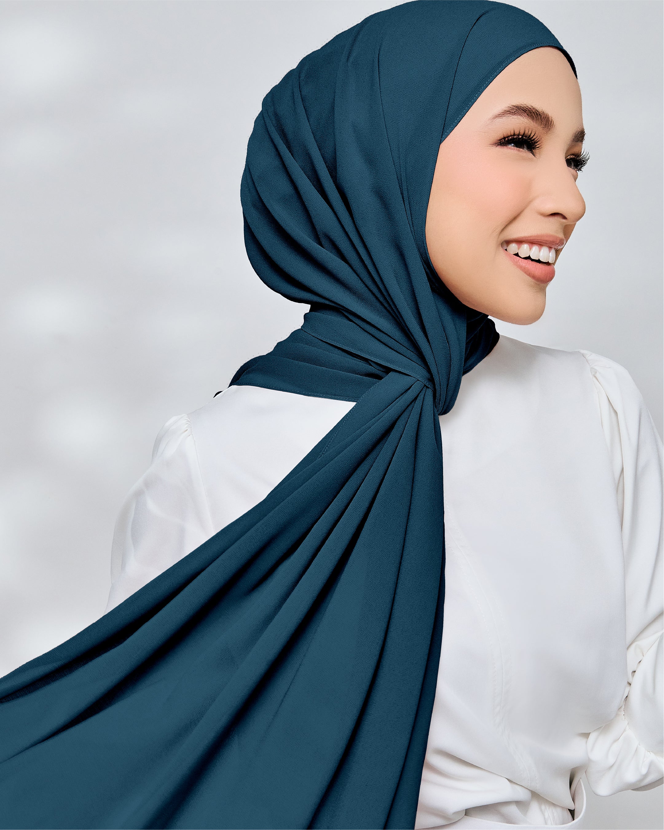 AZ IVY SHAWL NEW TEAL BLUE
