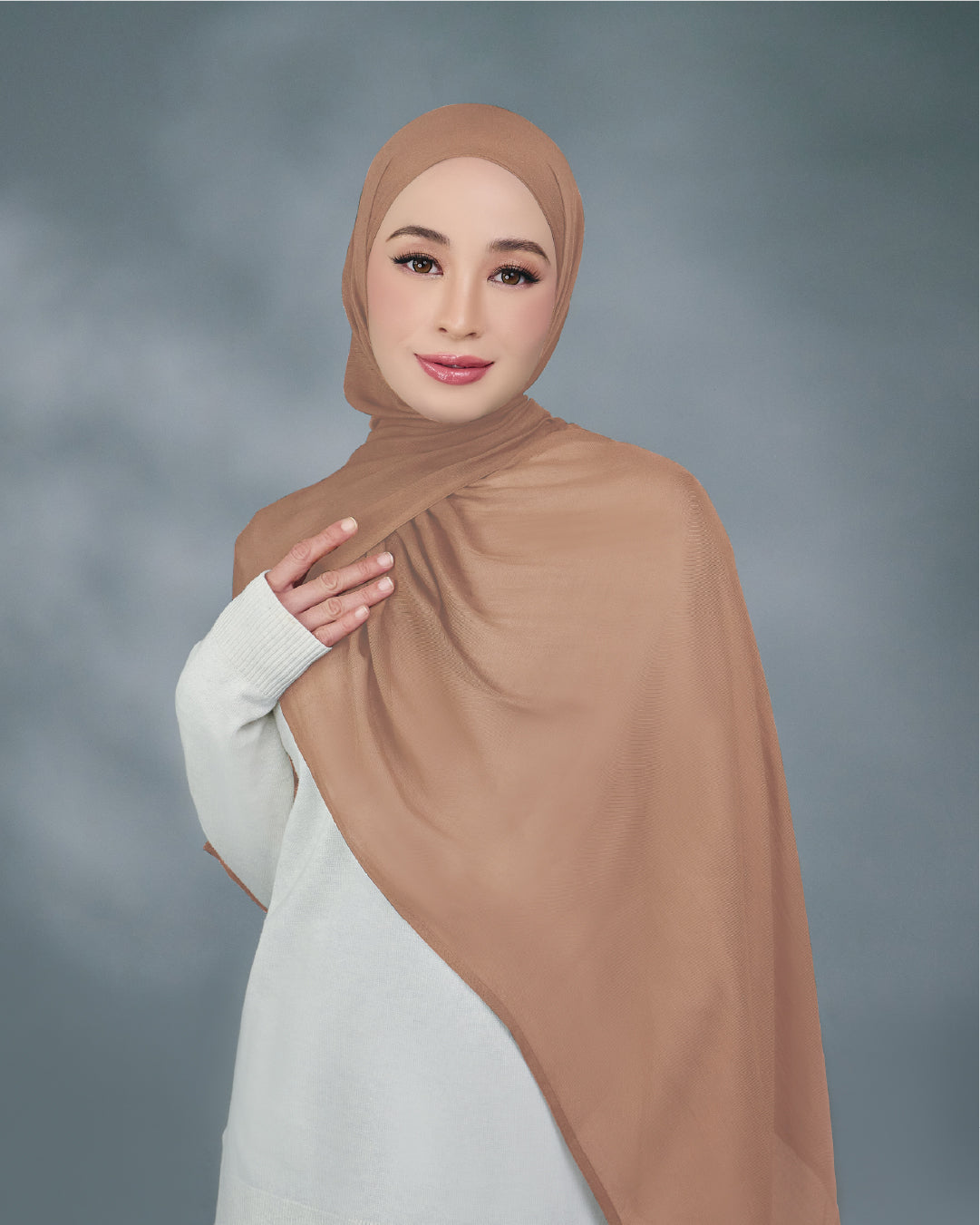 AZ NYNA SHAWL CARAMEL