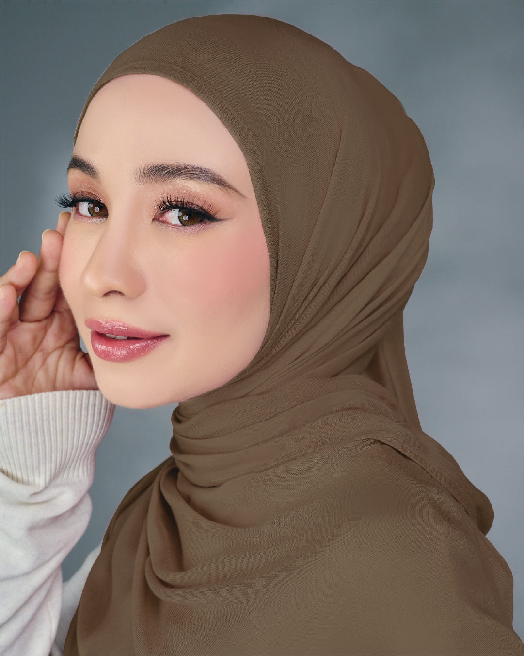 AZ NYNA SHAWL GOLDEN BROWN