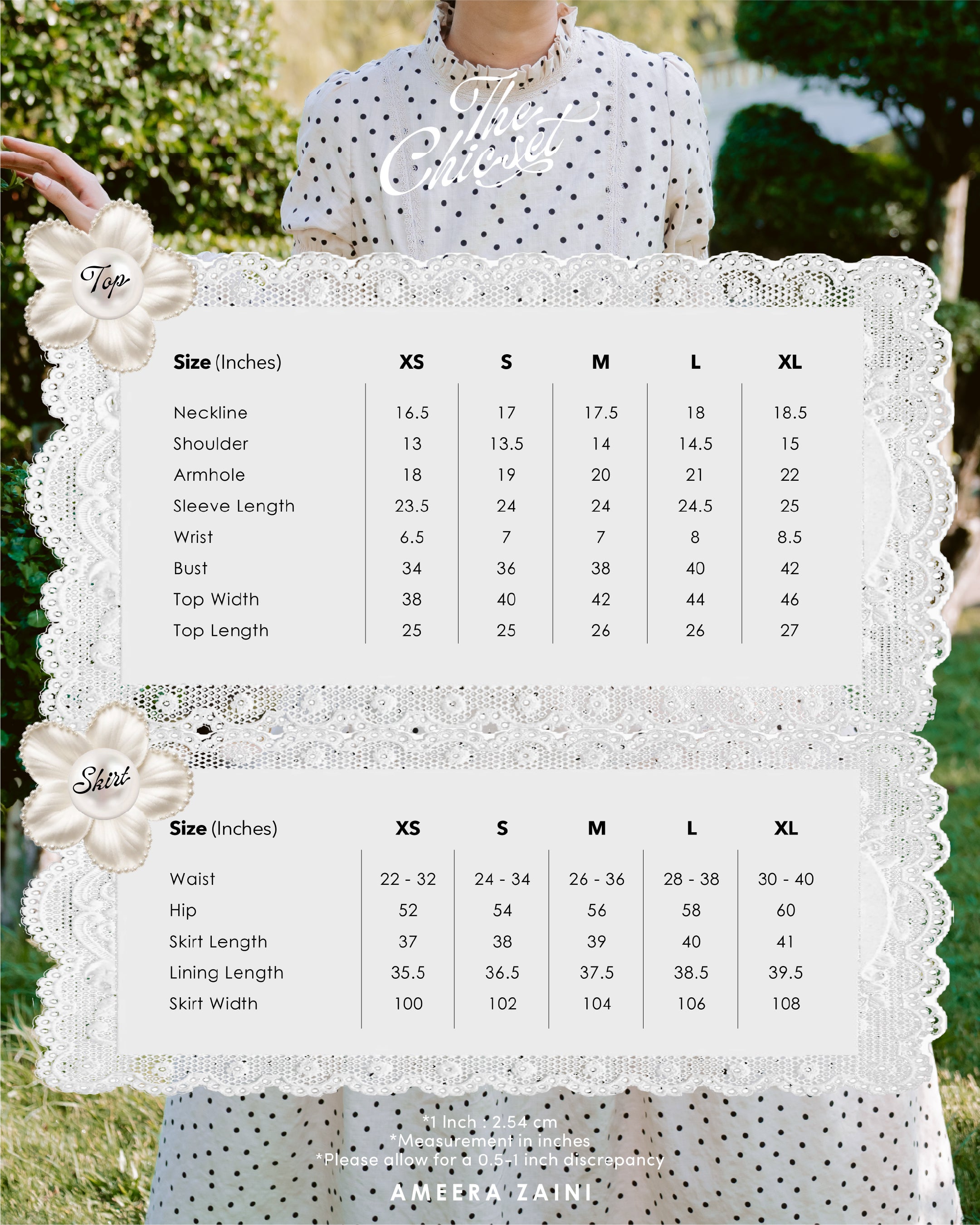 THE CHIC DOTS : CHIC SET - MOONLIT LACE
