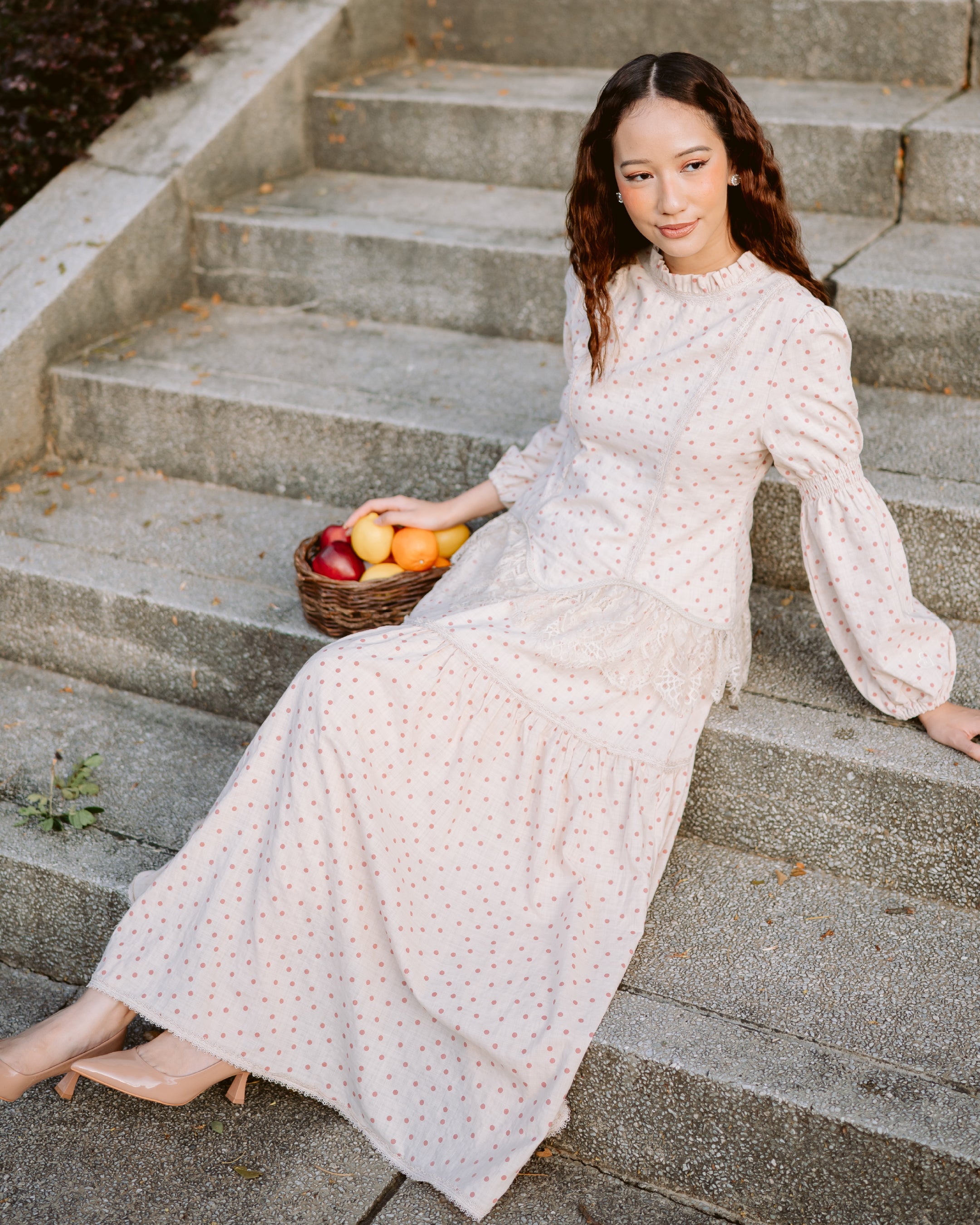 THE CHIC DOTS : CHIC SET - BLUSHBERRY LACE