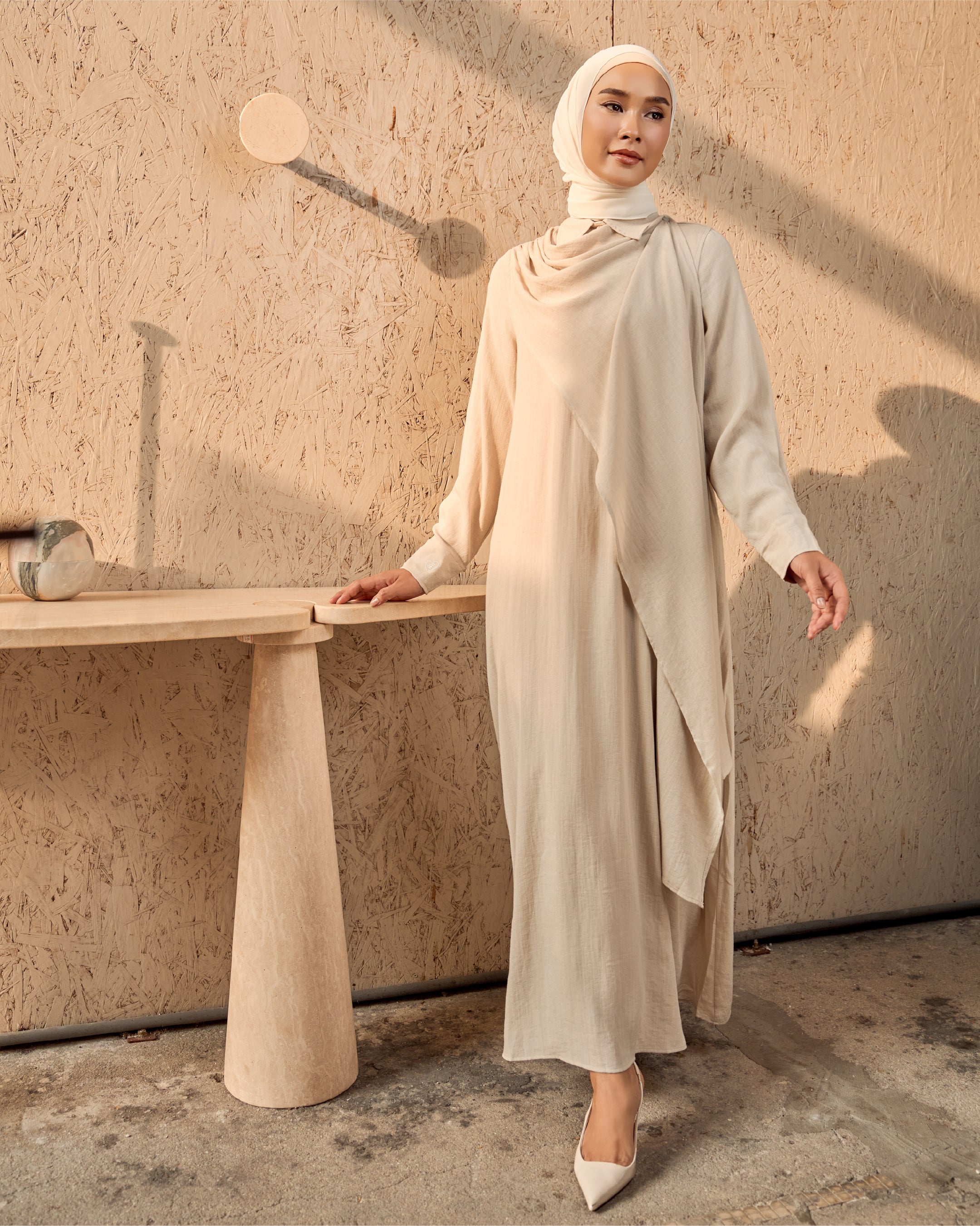 OREDIA DRESS - ALABESTER