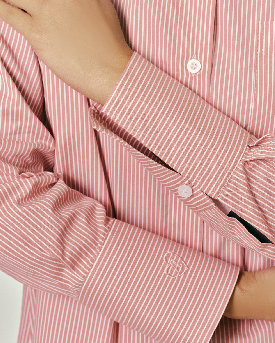 THE APRIL STRIPE SET CLOUDY PINK