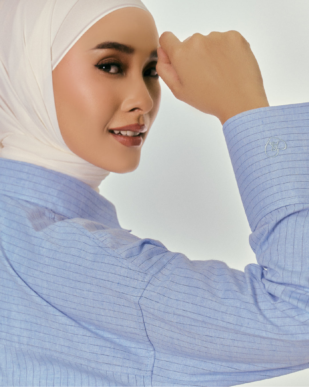 THE APRIL STRIPE SET WHISPER BLUE