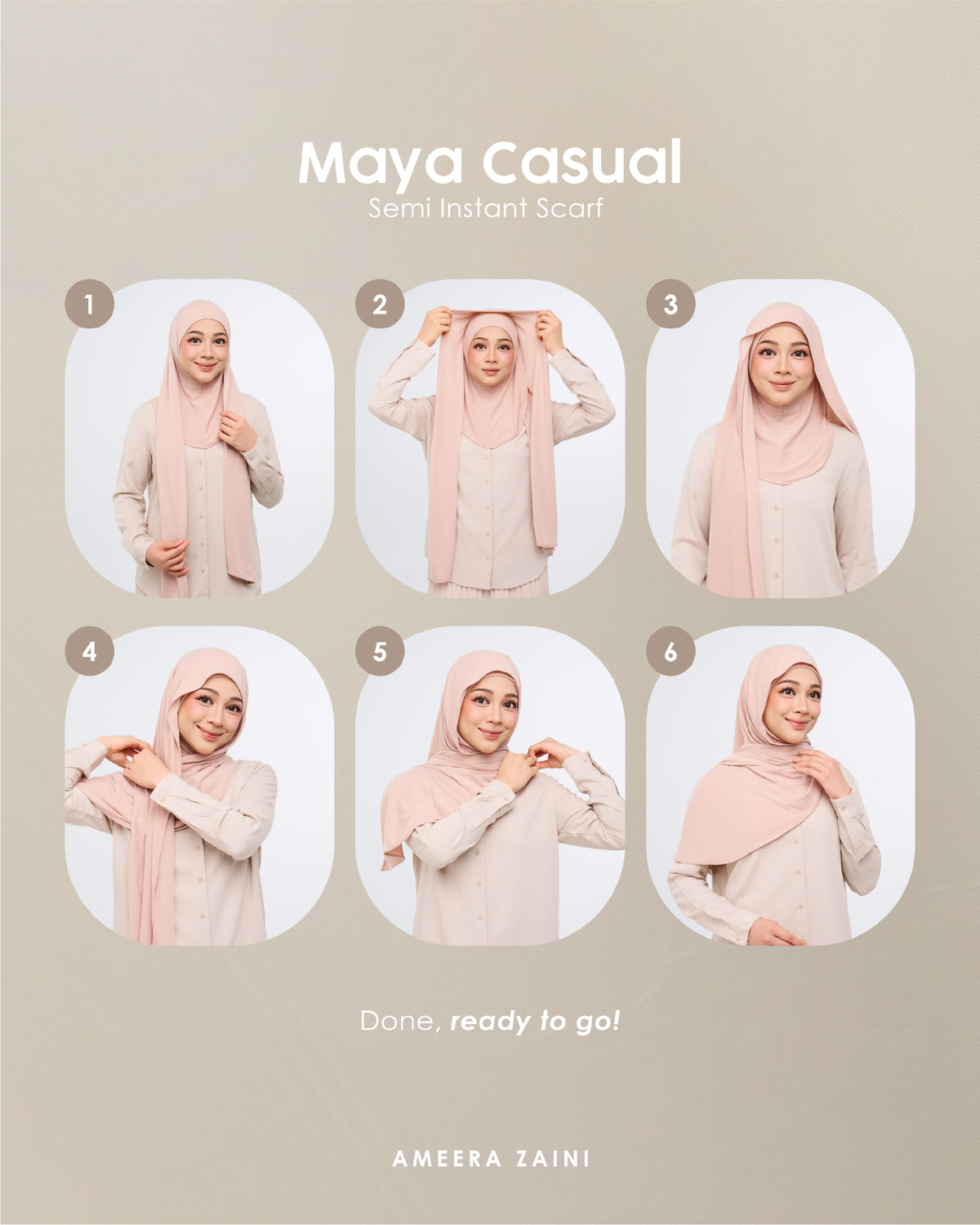 MAYA CASUAL INSTANT DUSTY PINK