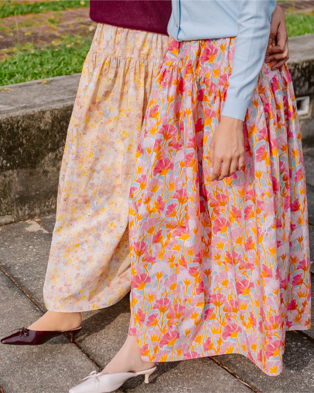 WANDERBLOOM SKIRT PINK TULIPS