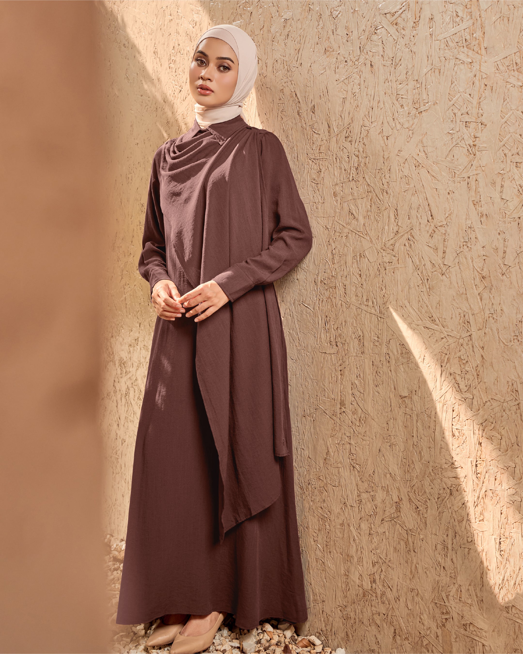 OREDIA DRESS - PLUM