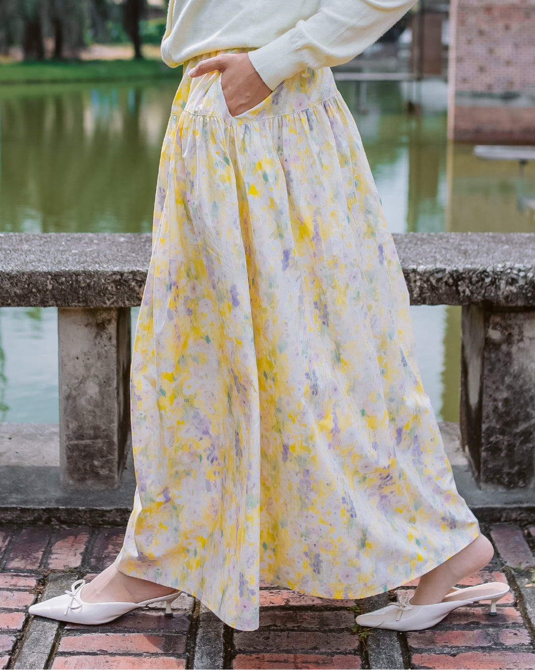 WANDERBLOOM SKIRT PURPLE PEONY