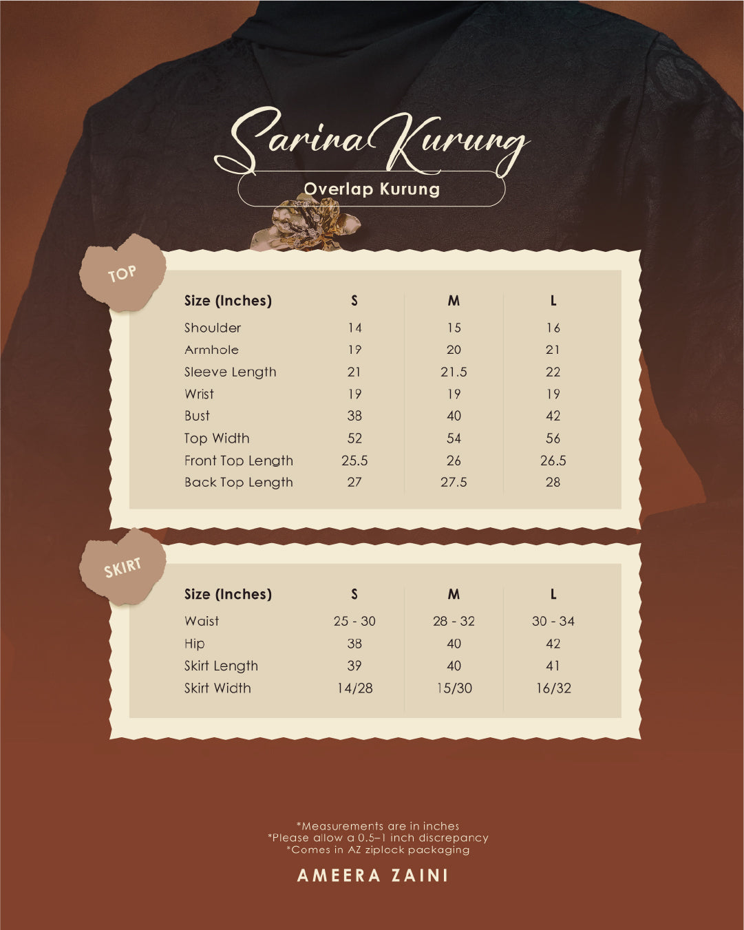 PART II: IRAMA - SARINA BRONZE OLIVE