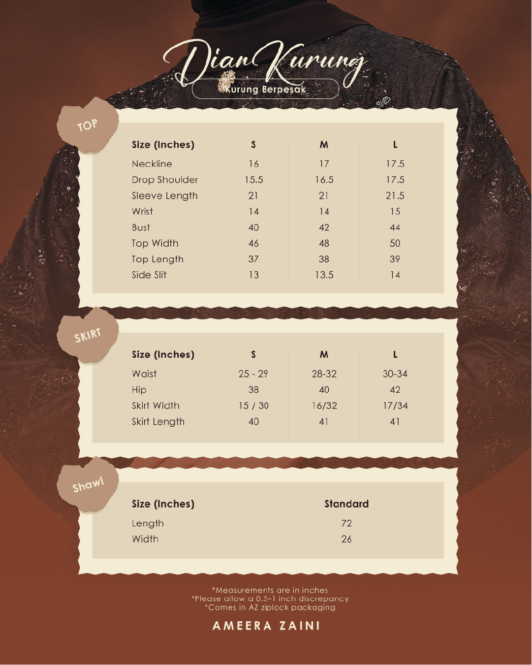 PART II: IRAMA - DIAN KURUNG DARK BROWN