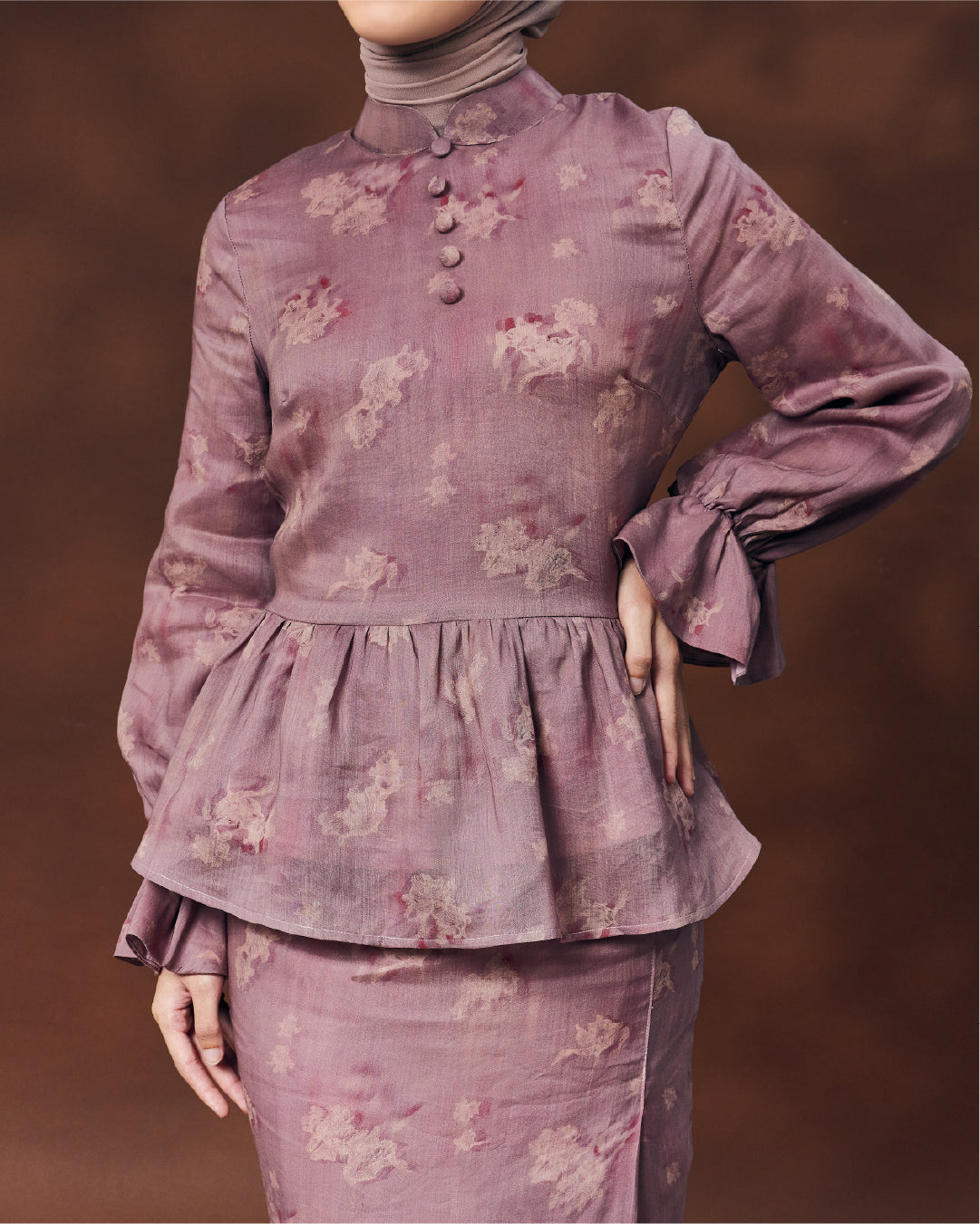 PART II: IRAMA - IRIS PEPLUM KURUNG DUSTY PINK