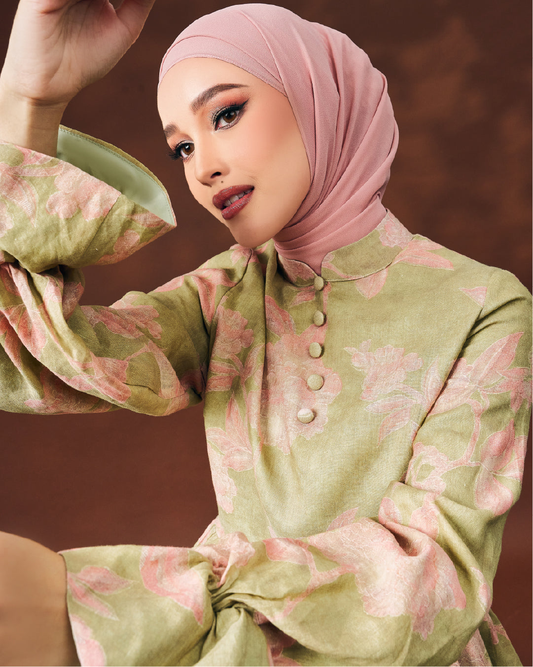 PART II: IRAMA - IRIS PEPLUM KURUNG PEAR GREEN