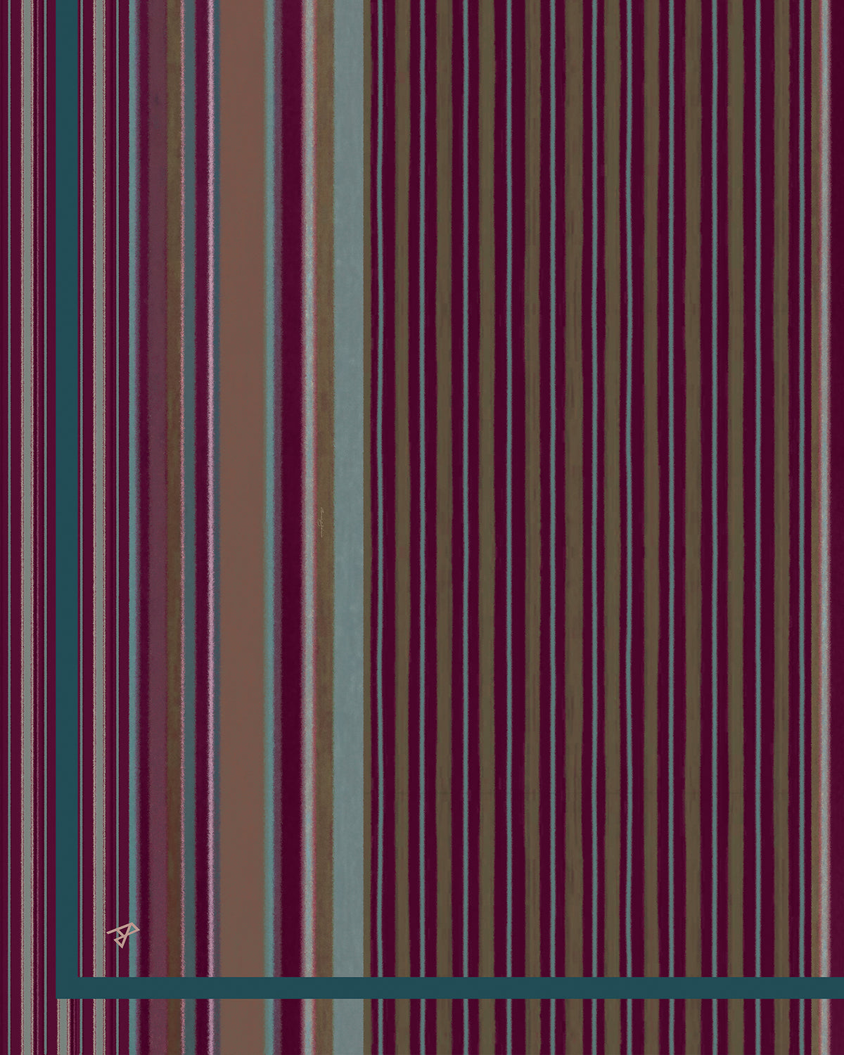 AZ LINDY AUBERAINE TEAL