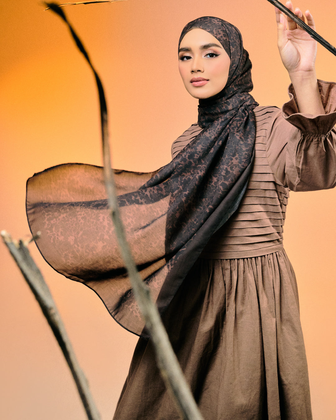 AZ NALA SHAWL LIBERTY GLOOM