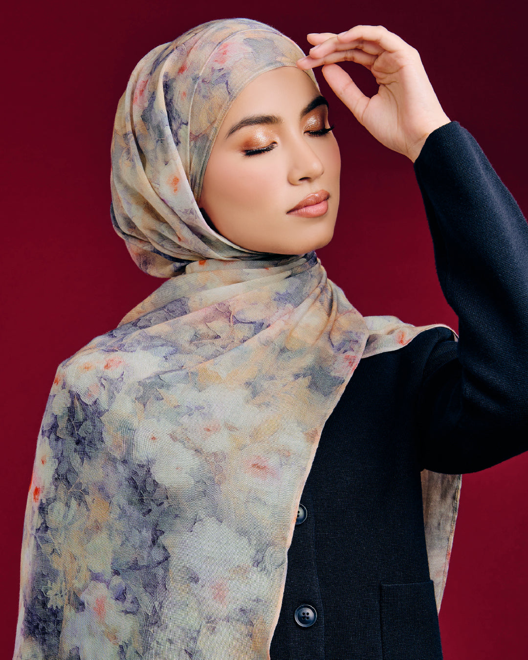 AZ ARBI MODAL SHAWL PETALS