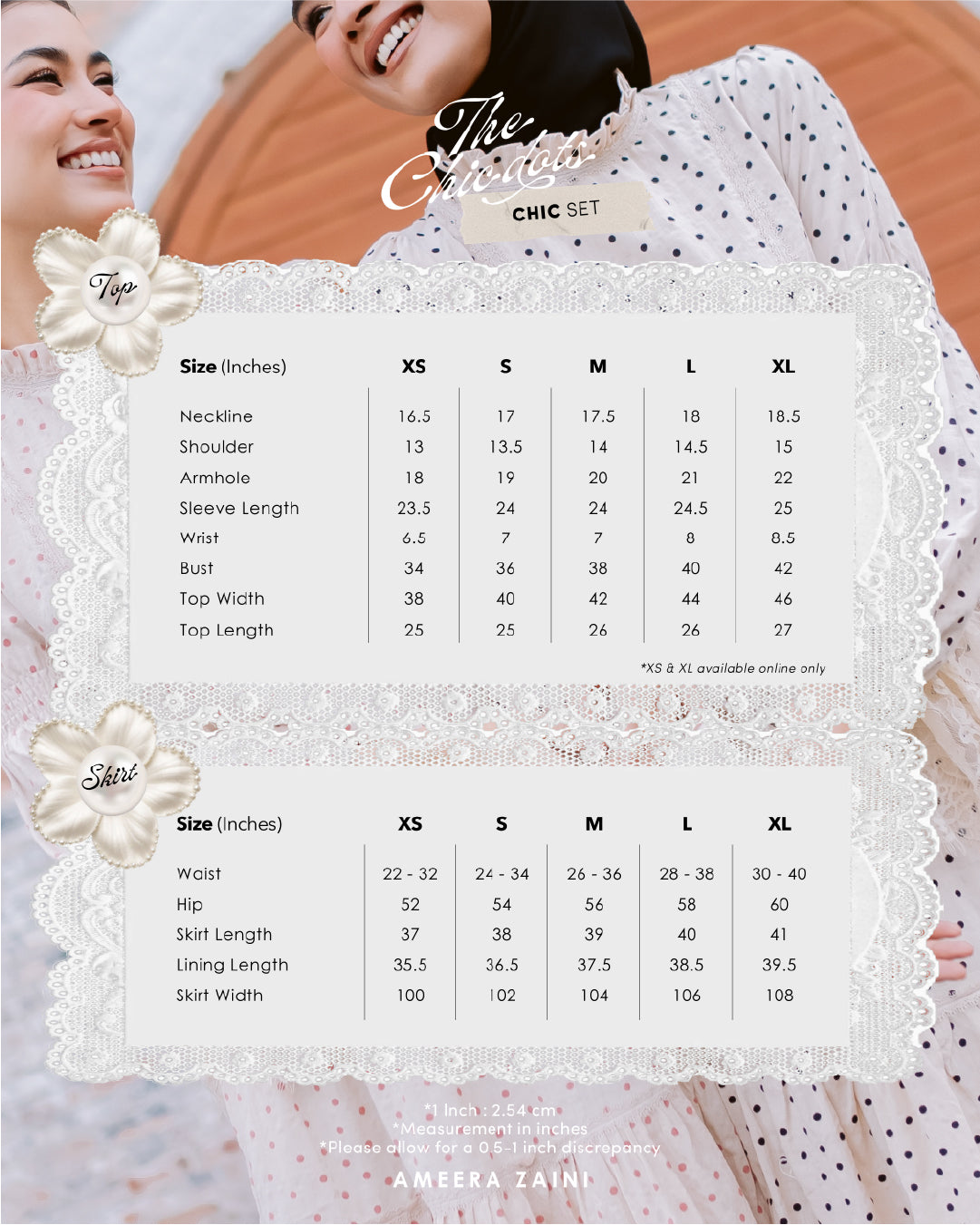 THE CHIC DOTS : CHIC SET - MOONLIT LACE