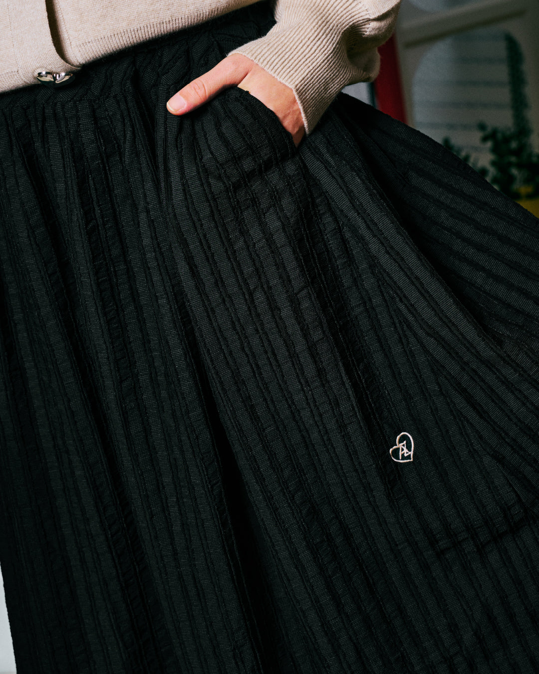 AZ PLAIN SKIRT NIGHT WHIMSY