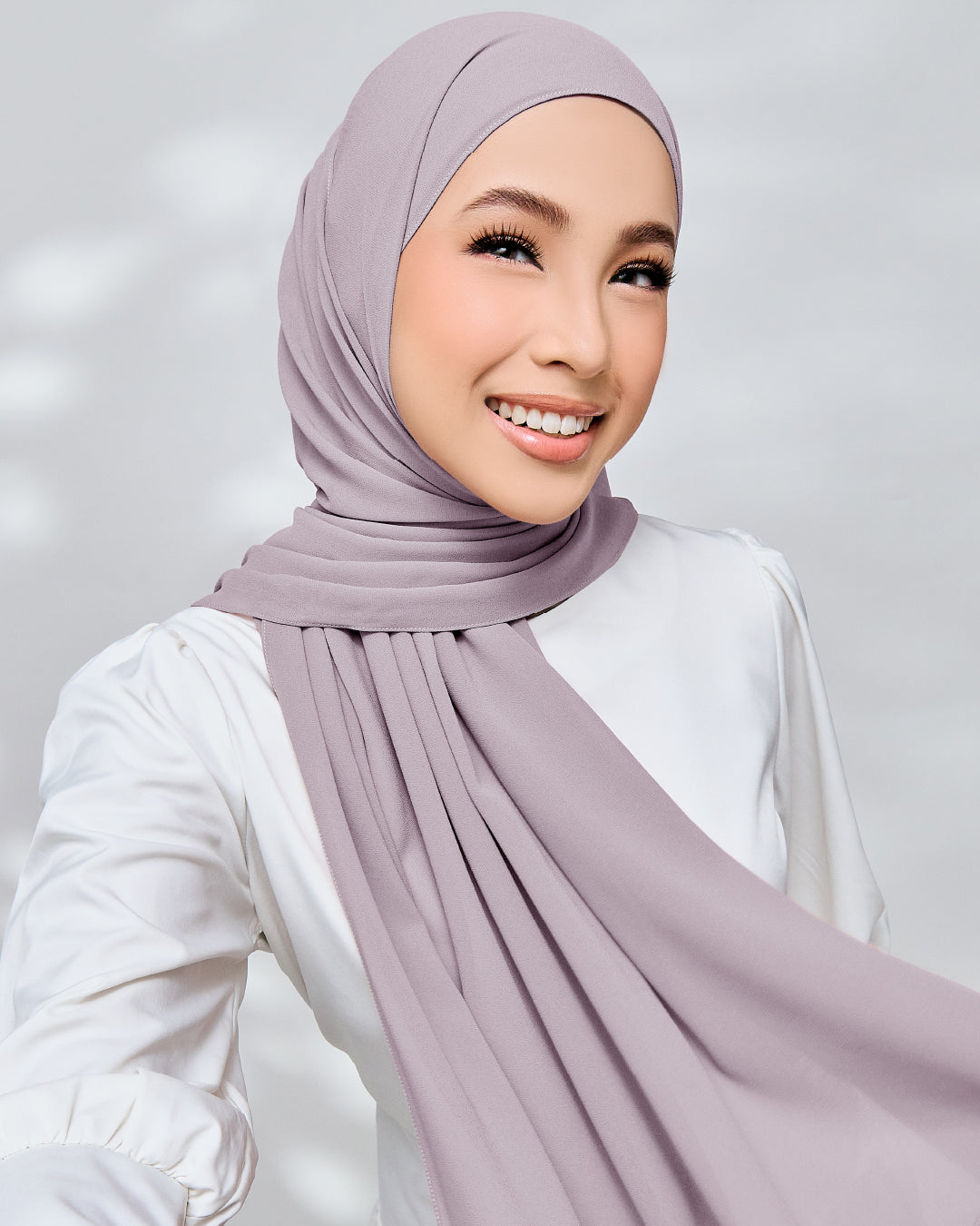 AZ IVY SHAWL LILAC ASH