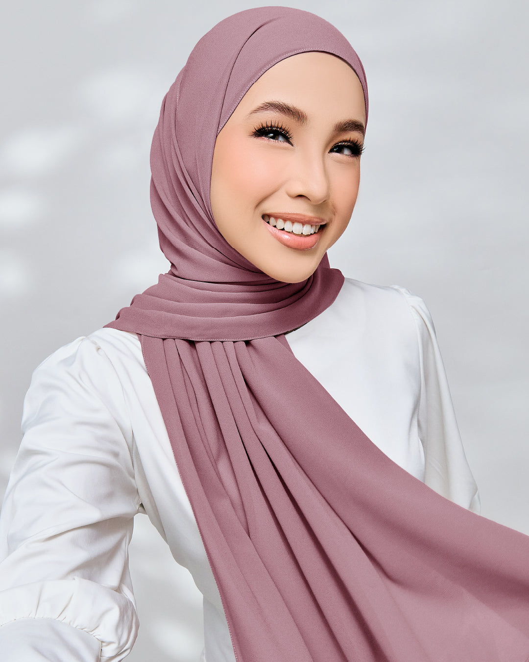 AZ IVY SHAWL RASPBERRY