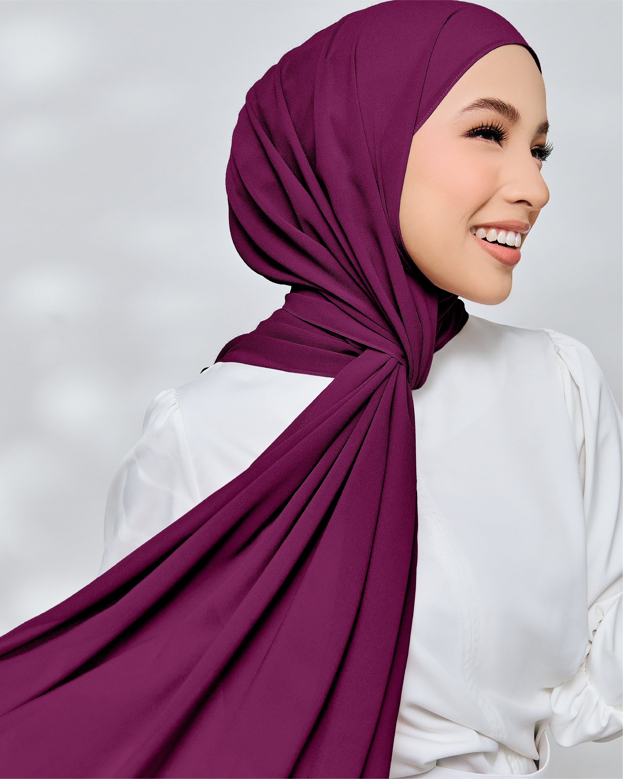 AZ IVY SHAWL NEW MAGENTA