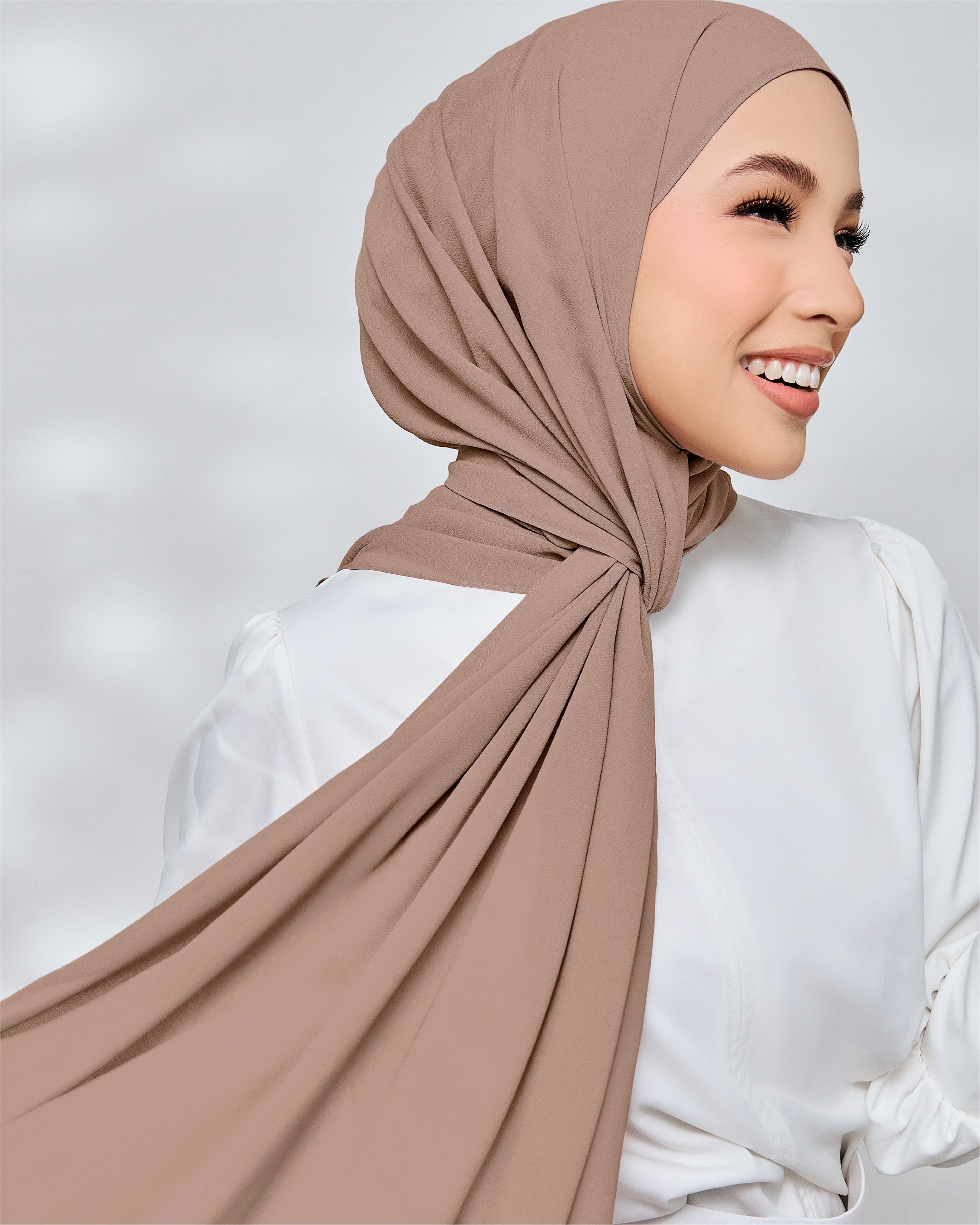 AZ IVY SHAWL NEW NOUGAT