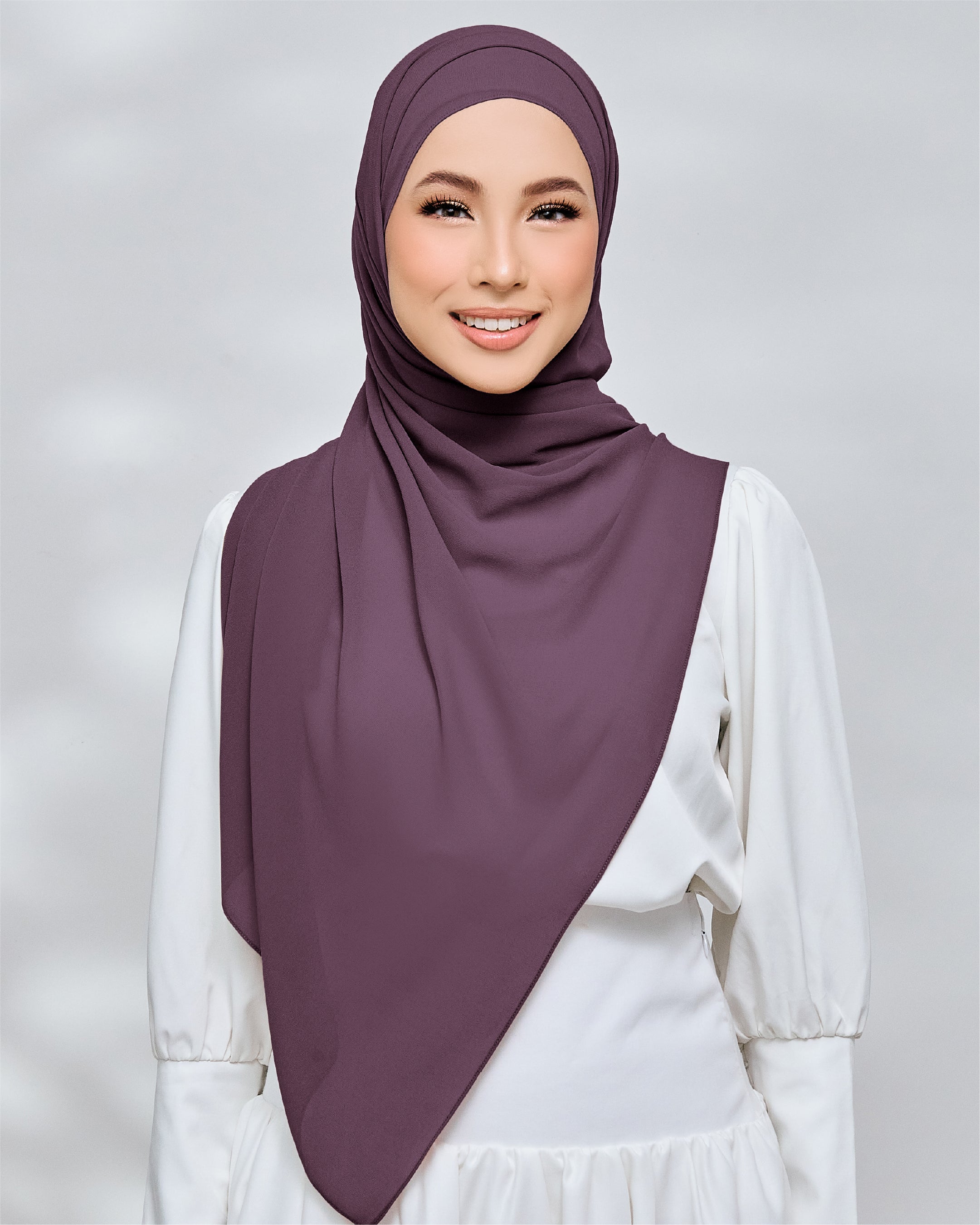 AZ IVY SHAWL NEW PLUMBERRY