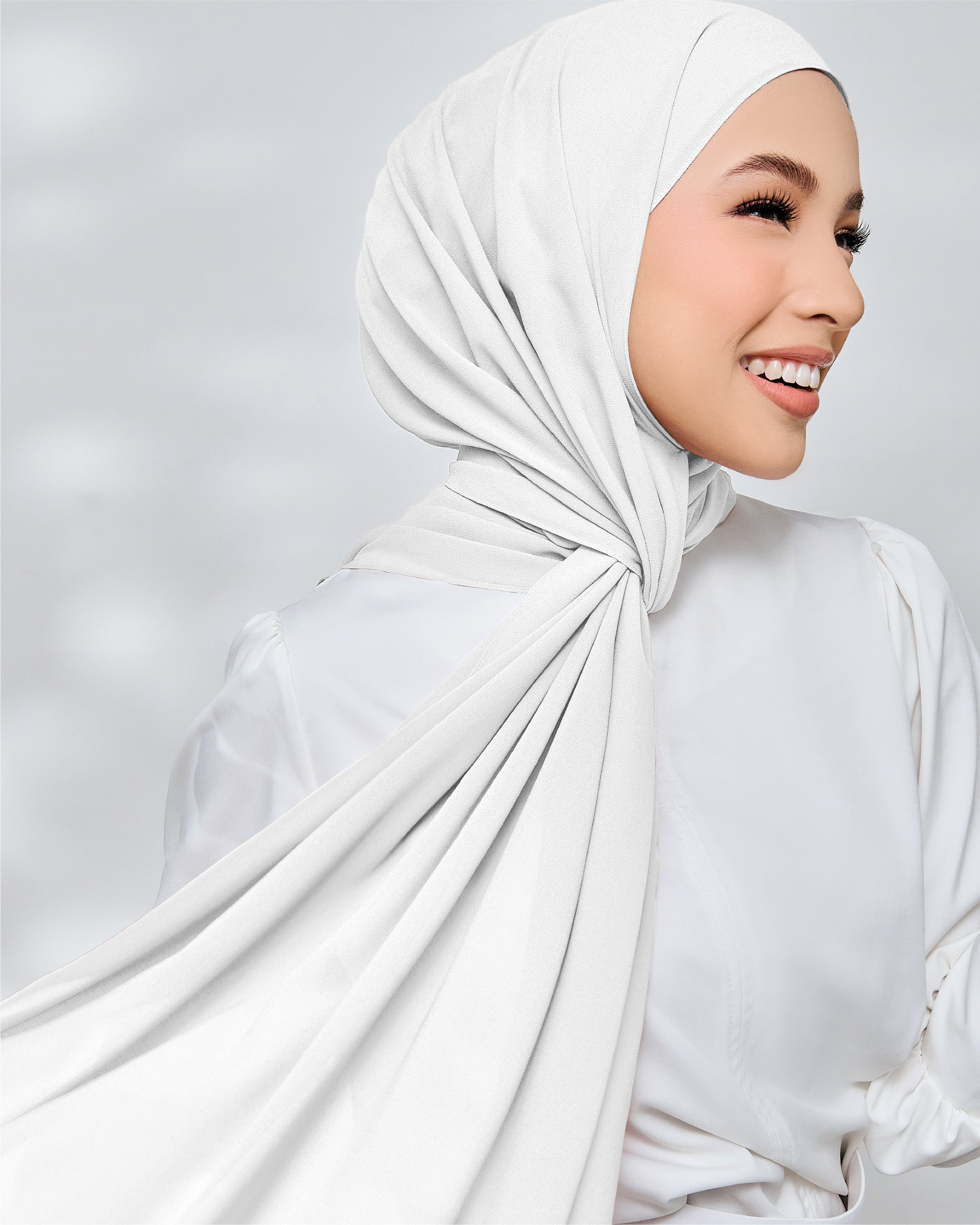 AZ IVY SHAWL NEW PURE WHITE