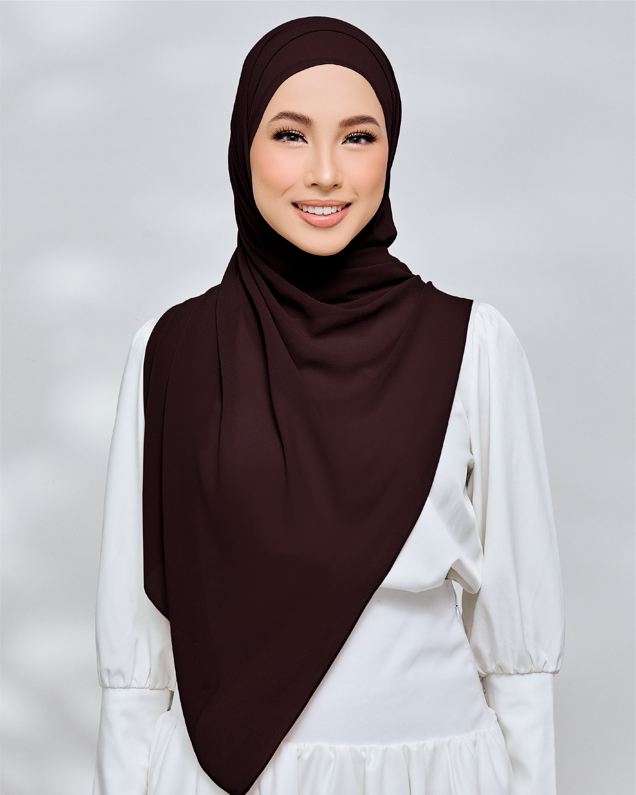 AZ IVY SHAWL NEW RICH BROWN