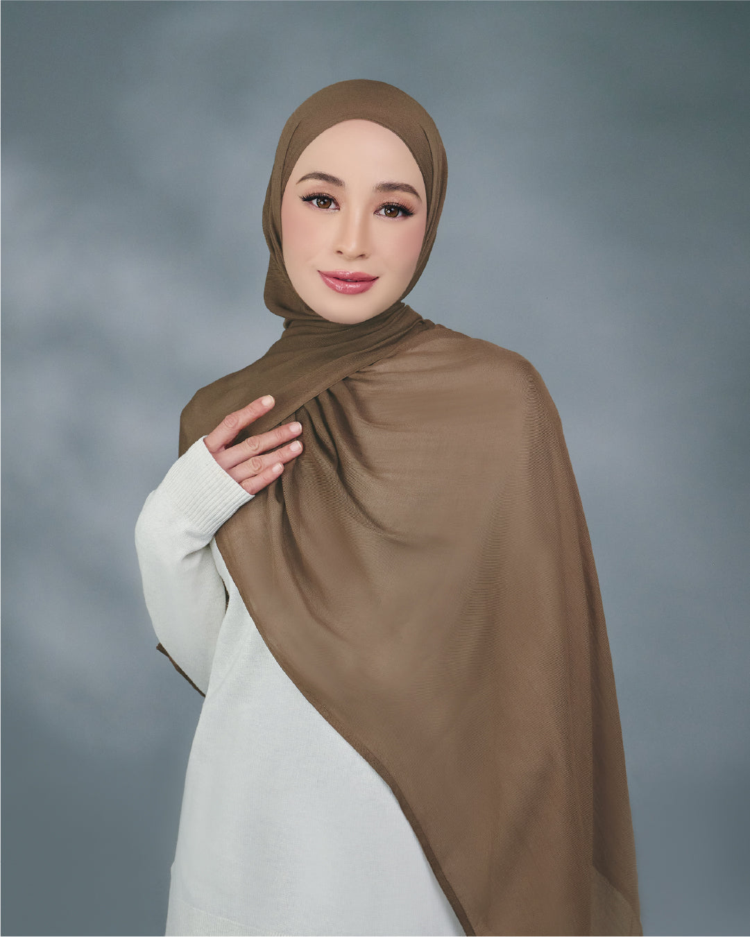 AZ NYNA SHAWL GOLDEN BROWN