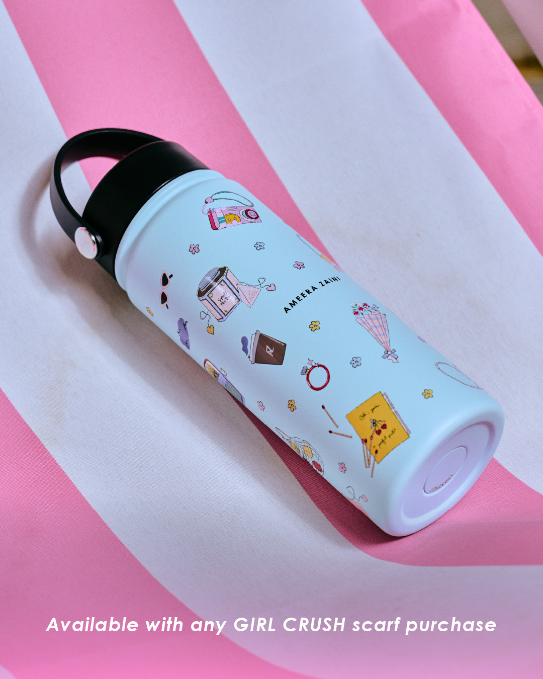 AZ GIRL CRUSH SHAWL LUSTY & MONTIGO TUMBLER MIDTOWN BLUE (18oz) [COMBO]