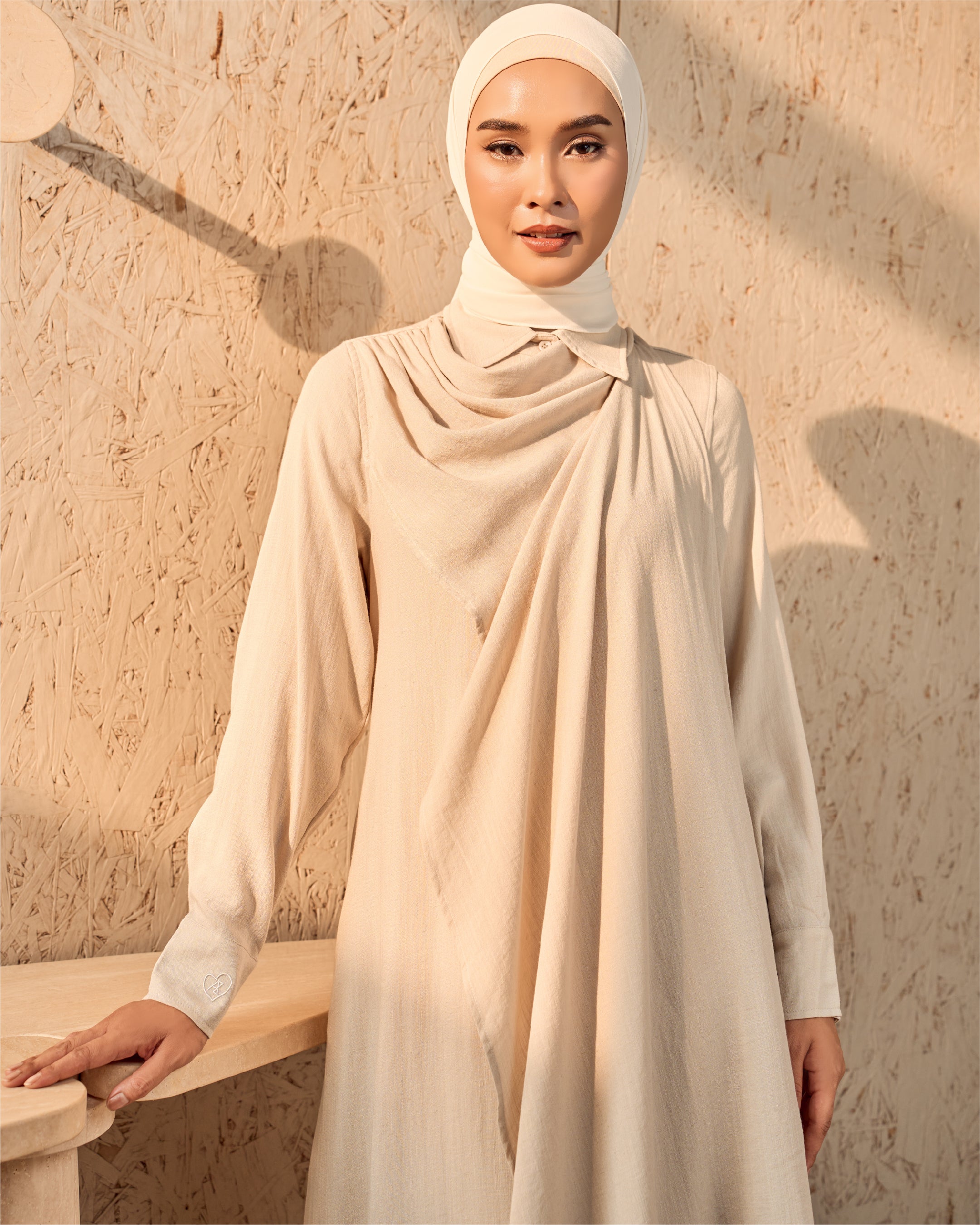 OREDIA DRESS - ALABESTER