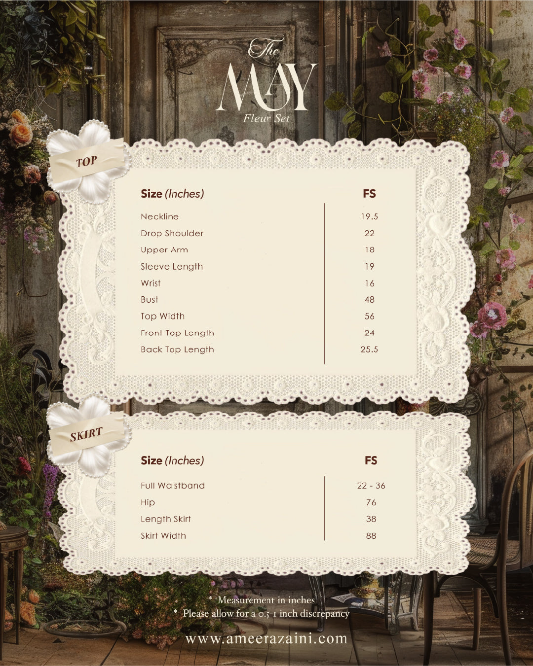 THE MAY FLEUR SET MAHOGANY