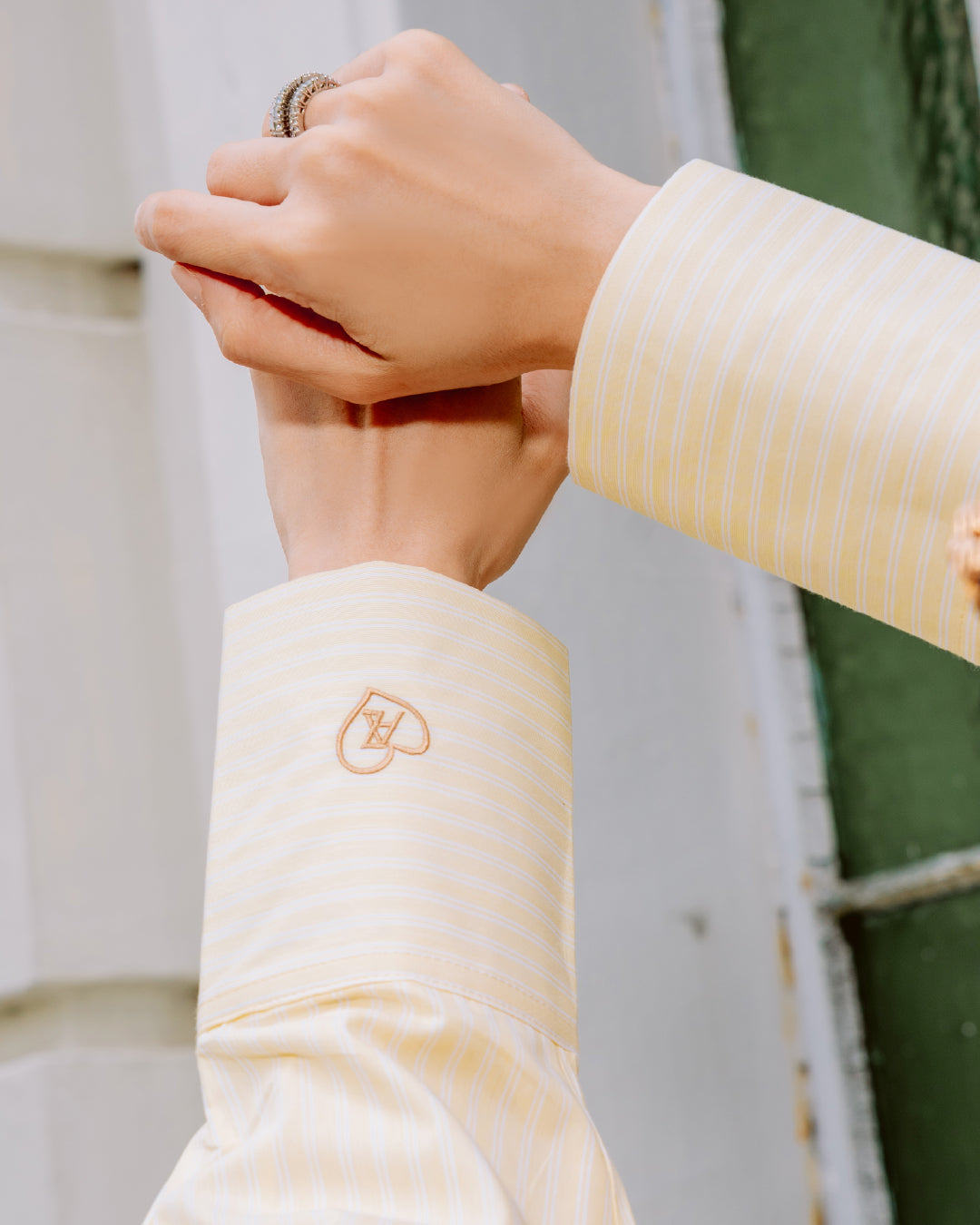 THE APRIL STRIPE SET CLASSIC YELLOW
