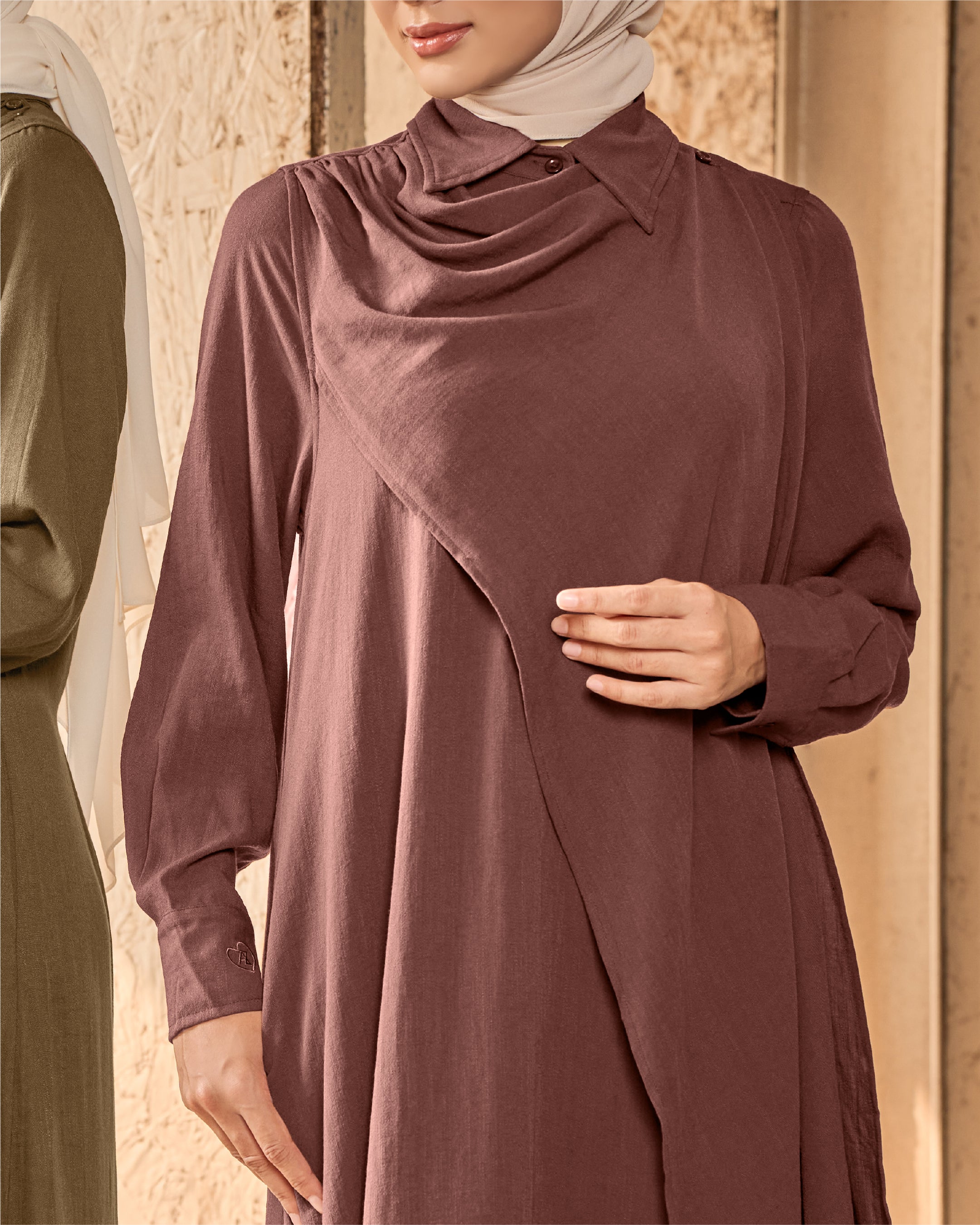 OREDIA DRESS - PLUM