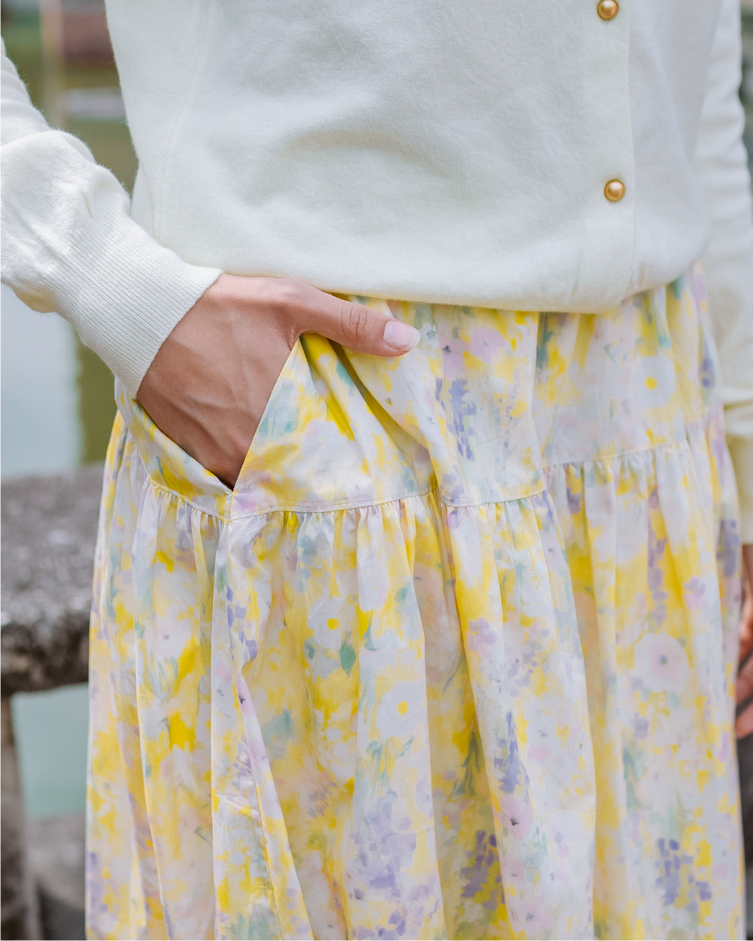 WANDERBLOOM SKIRT PURPLE PEONY