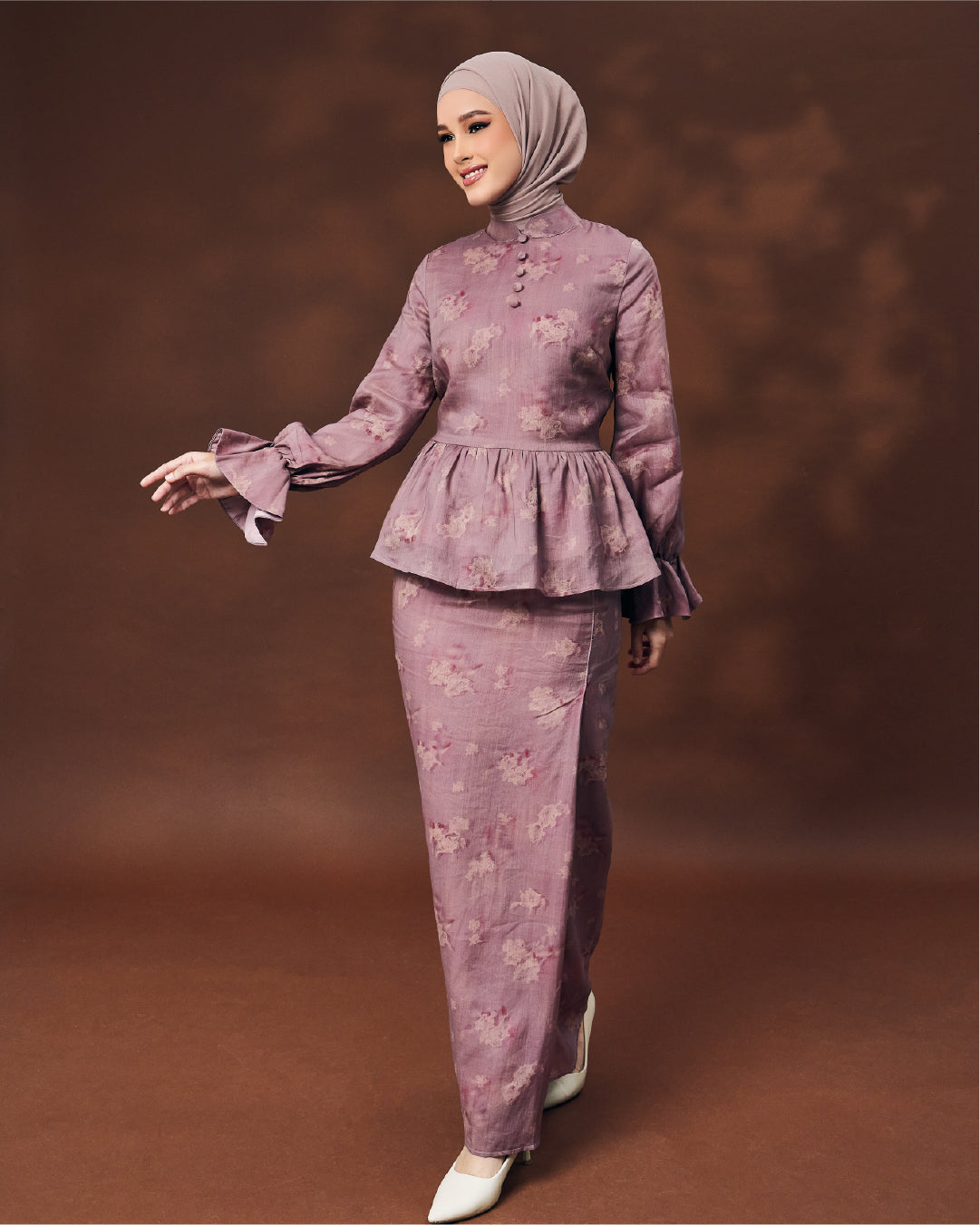 PART II: IRAMA - IRIS PEPLUM KURUNG DUSTY PINK