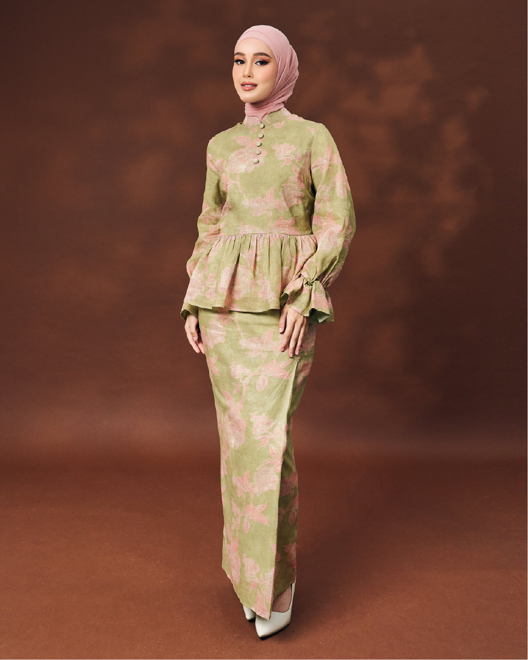 PART II: IRAMA - IRIS PEPLUM KURUNG PEAR GREEN