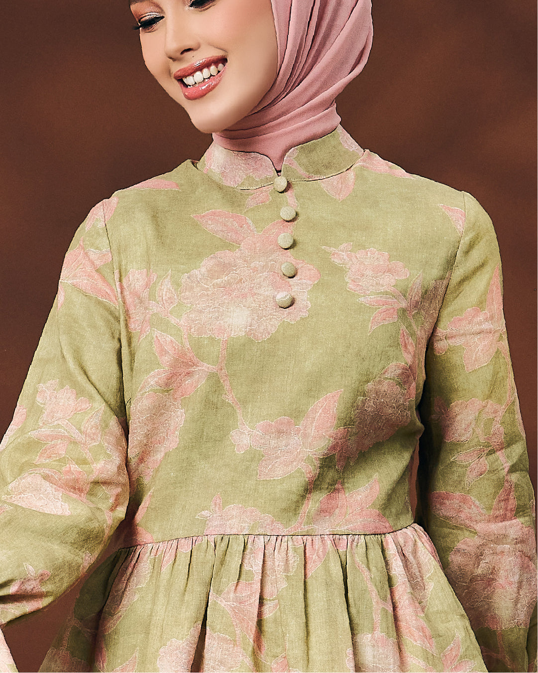 PART II: IRAMA - IRIS PEPLUM KURUNG PEAR GREEN