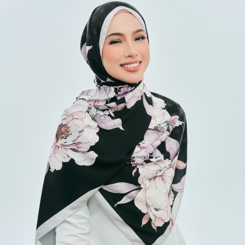 AZ ASHA SHAWL BLUSHING BLACK